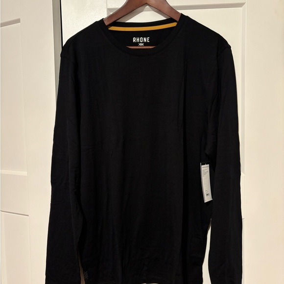 🖤 Rhone Modino Wool Long Sleeve Tee – Black, Size L (NWT, Still in Polybag) - Picture 4 of 9